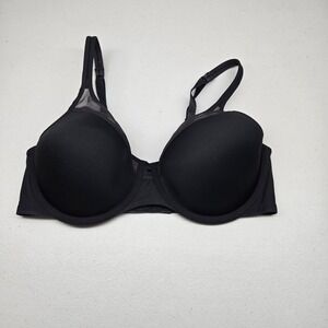 Bali Women Bra 36C Black Lightly Lined  T Shirt Underwired Strap Adjustable